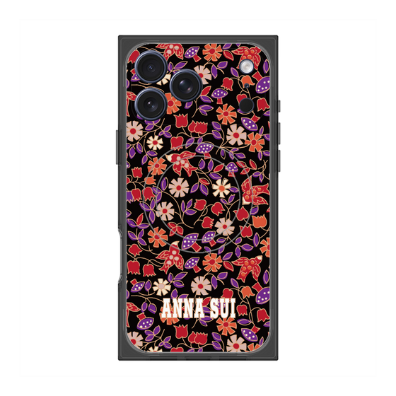 プレミアムスクエアケース with MagSafe［ ANNA SUI - ワイルドフラワー ］
