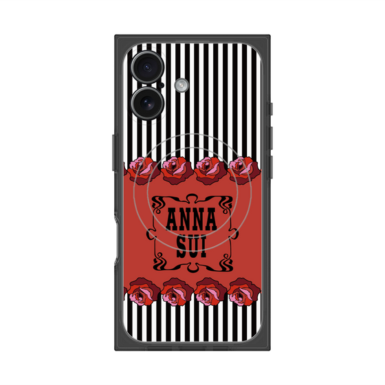 プレミアムスクエアケース with MagSafe［ ANNA SUI - ローズ ］