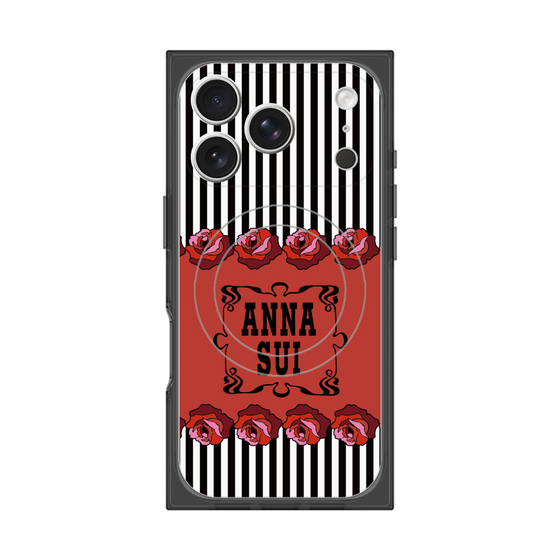 プレミアムスクエアケース with MagSafe［ ANNA SUI - ローズ ］