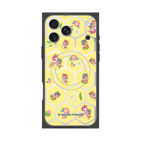 プレミアムスクエアケース with MagSafe［ 昆虫物語 みなしごハッチ - ハニカム ］