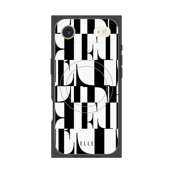 プレミアムスクエアケース with MagSafe［ ELLE - カットロゴ ］