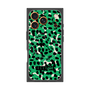 プレミアムスクエアケース with MagSafe［ ELLEgirl - レオパード - Green ］