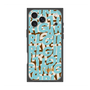 プレミアムスクエアケース with MagSafe［ ELLEgirl - ミックスロゴ - Pale blue ］