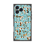 プレミアムスクエアケース with MagSafe［ ELLEgirl - ミックスロゴ - Pale blue ］