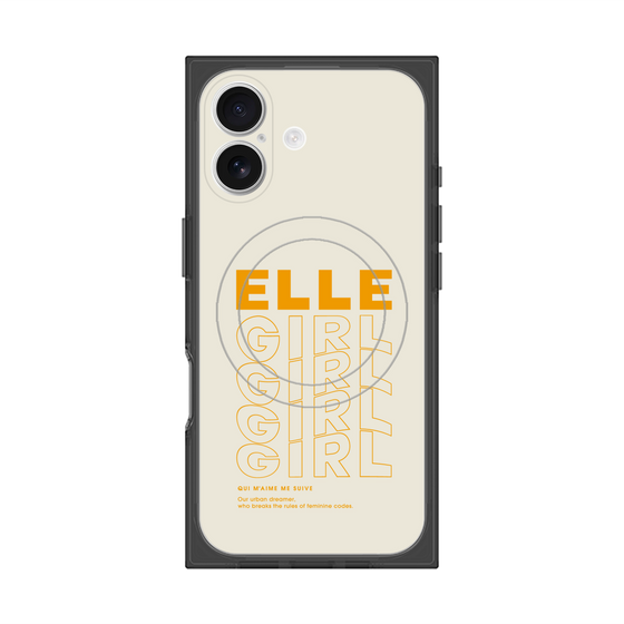 プレミアムスクエアケース with MagSafe［ ELLEgirl - ロゴ ］