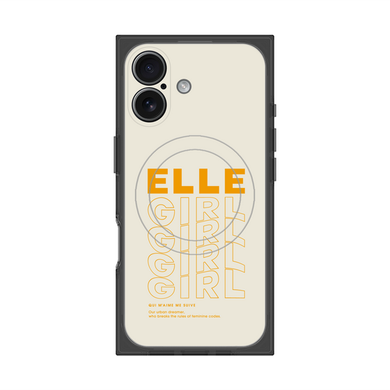 プレミアムスクエアケース with MagSafe［ ELLEgirl - ロゴ ］