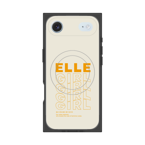 プレミアムスクエアケース with MagSafe［ ELLEgirl - ロゴ ］