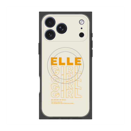 プレミアムスクエアケース with MagSafe［ ELLEgirl - ロゴ ］