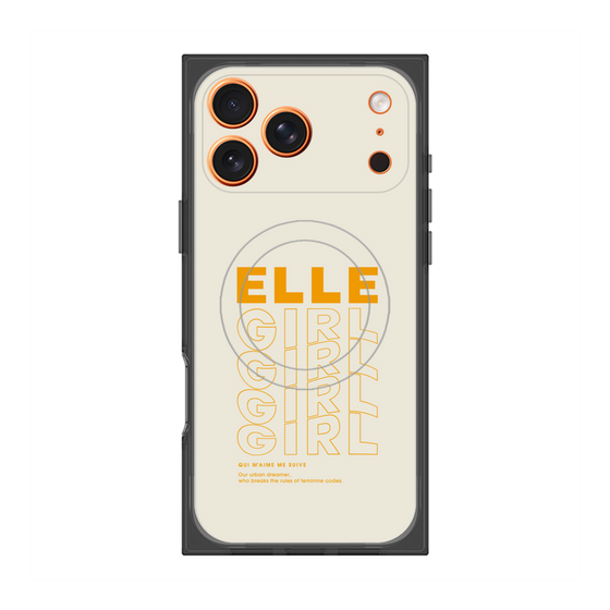 プレミアムスクエアケース with MagSafe［ ELLEgirl - ロゴ ］