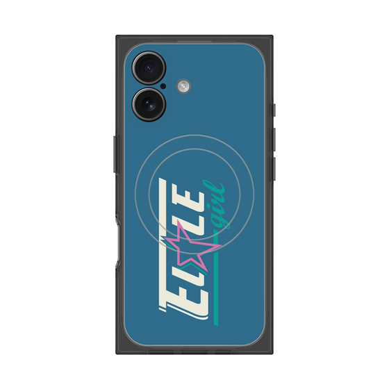 プレミアムスクエアケース with MagSafe［ ELLEgirl - レトロロゴ ］