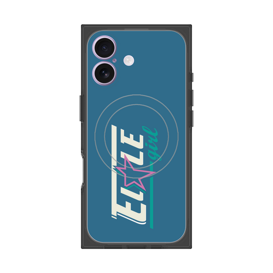 プレミアムスクエアケース with MagSafe［ ELLEgirl - レトロロゴ ］