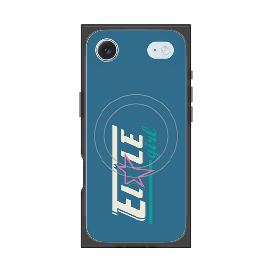 プレミアムスクエアケース with MagSafe［ ELLEgirl - レトロロゴ ］