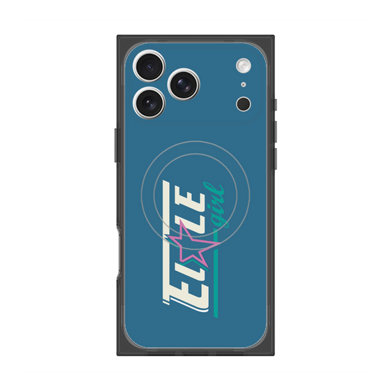 プレミアムスクエアケース with MagSafe［ ELLEgirl - レトロロゴ ］