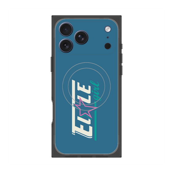プレミアムスクエアケース with MagSafe［ ELLEgirl - レトロロゴ ］