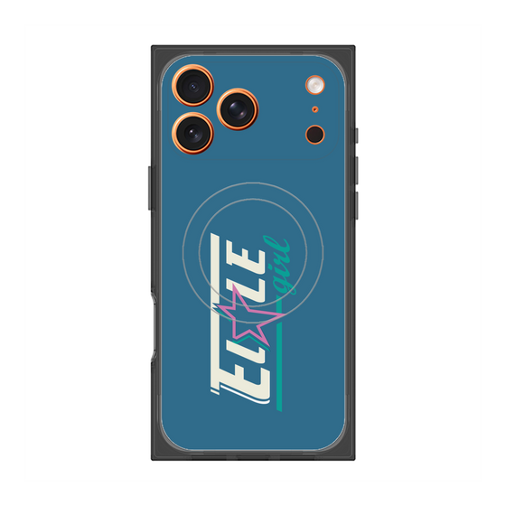 プレミアムスクエアケース with MagSafe［ ELLEgirl - レトロロゴ ］