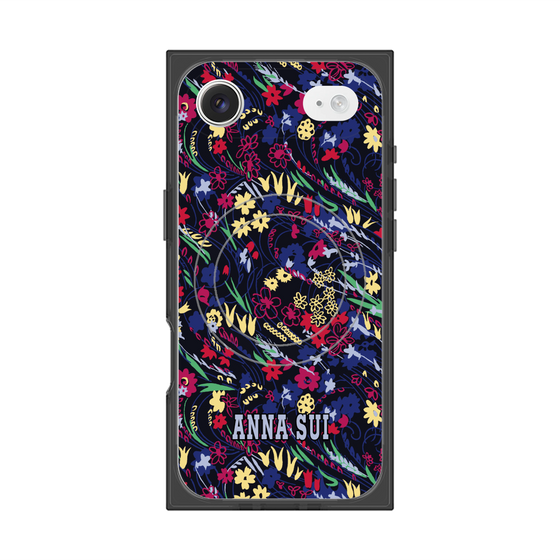 プレミアムスクエアケース with MagSafe［ ANNA SUI - スワーリングフワラー ］