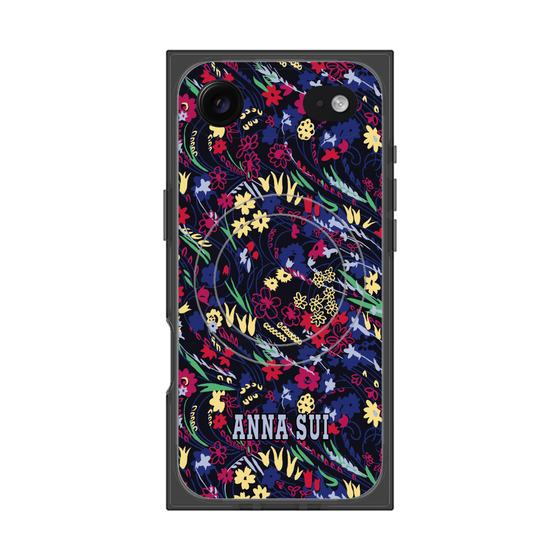 プレミアムスクエアケース with MagSafe［ ANNA SUI - スワーリングフワラー ］