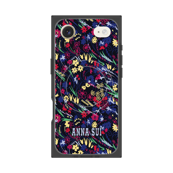 プレミアムスクエアケース with MagSafe［ ANNA SUI - スワーリングフワラー ］