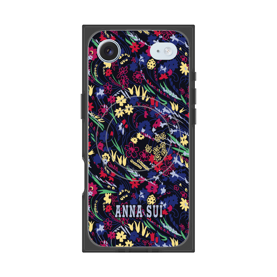 プレミアムスクエアケース with MagSafe［ ANNA SUI - スワーリングフワラー ］