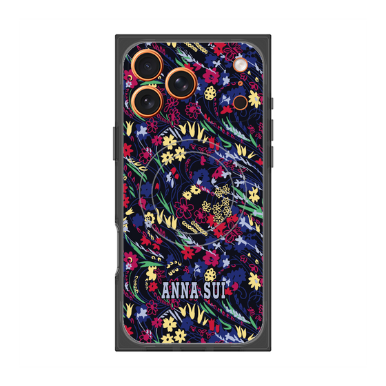 プレミアムスクエアケース with MagSafe［ ANNA SUI - スワーリングフワラー ］