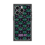プレミアムスクエアケース with MagSafe［ ANNA SUI - バタフライハーツ - グリーン ］