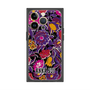 プレミアムスクエアケース with MagSafe［ ANNA SUI - ガーデンフワラー - マゼンタ ］