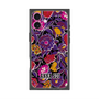 プレミアムスクエアケース with MagSafe［ ANNA SUI - ガーデンフワラー - マゼンタ ］