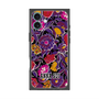 プレミアムスクエアケース with MagSafe［ ANNA SUI - ガーデンフワラー - マゼンタ ］