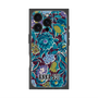 プレミアムスクエアケース with MagSafe［ ANNA SUI - ガーデンフワラー - シアン ］