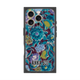 プレミアムスクエアケース with MagSafe［ ANNA SUI - ガーデンフワラー - シアン ］