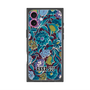 プレミアムスクエアケース with MagSafe［ ANNA SUI - ガーデンフワラー - シアン ］