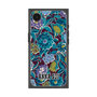 プレミアムスクエアケース with MagSafe［ ANNA SUI - ガーデンフワラー - シアン ］