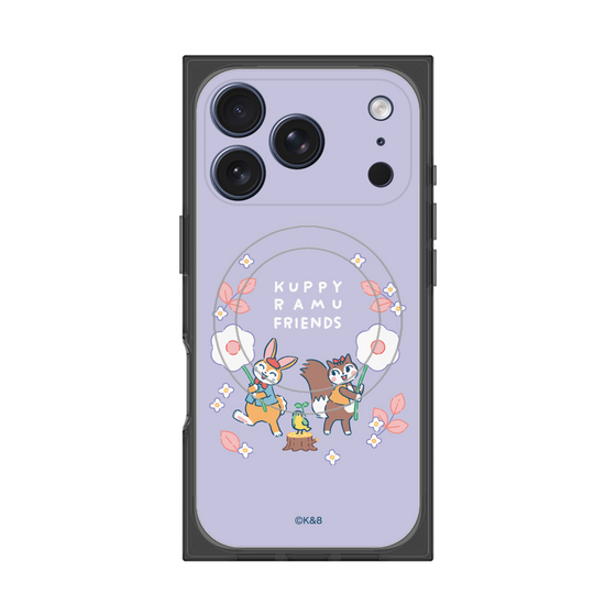 プレミアムスクエアケース with MagSafe［ クピラムフレンズ - フラワー ］