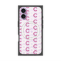 プレミアムスクエアケース with MagSafe［ オリジナル - CASEPLAYイニシャル総柄 - ピンク ］