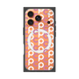 プレミアムスクエアケース with MagSafe［ オリジナル - CASEPLAYイニシャル総柄 - ピンク ］