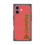 プレミアムスクエアケース with MagSafe［ オリジナル - CASEPLAYロゴタイプ - レッド ］