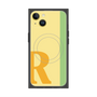 プレミアムスクエアケース with MagSafe［ オリジナル - initial color line - R yellow ］