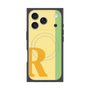 プレミアムスクエアケース with MagSafe［ オリジナル - initial color line - R yellow ］