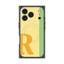 プレミアムスクエアケース with MagSafe［ オリジナル - initial color line - R yellow ］