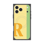 プレミアムスクエアケース with MagSafe［ オリジナル - initial color line - R yellow ］