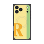プレミアムスクエアケース with MagSafe［ オリジナル - initial color line - R yellow ］