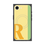 プレミアムスクエアケース with MagSafe［ オリジナル - initial color line - R yellow ］