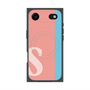 プレミアムスクエアケース with MagSafe［ オリジナル - initial color line - S pink ］