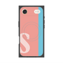 プレミアムスクエアケース with MagSafe［ オリジナル - initial color line - S pink ］