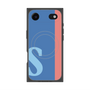 プレミアムスクエアケース with MagSafe［ オリジナル - initial color line - S blue ］