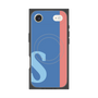 プレミアムスクエアケース with MagSafe［ オリジナル - initial color line - S blue ］