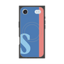 プレミアムスクエアケース with MagSafe［ オリジナル - initial color line - S blue ］