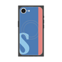 プレミアムスクエアケース with MagSafe［ オリジナル - initial color line - S blue ］