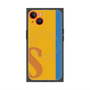 プレミアムスクエアケース with MagSafe［ オリジナル - initial color line - S orange ］