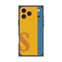 プレミアムスクエアケース with MagSafe［ オリジナル - initial color line - S orange ］